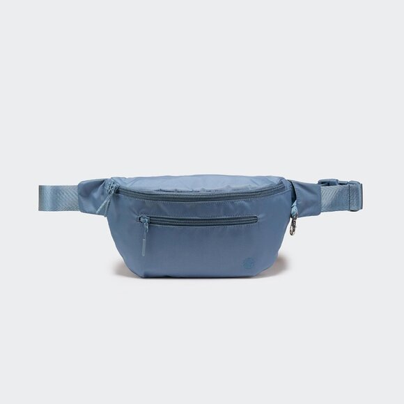 Indigo RFID-Blocking Foldable Crossbody Bag with Adjustable Strap - Picture 4 of 8